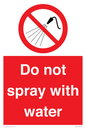 PV7618: Do not spray with water
