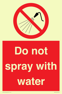 PV7618: Do not spray with water