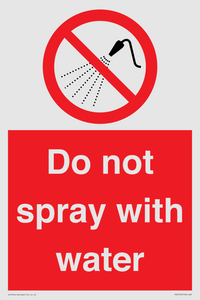 PV7618: Do not spray with water