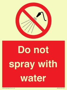 PV7618: Do not spray with water