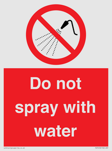 PV7618: Do not spray with water