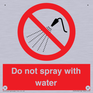 PV7618: Do not spray with water
