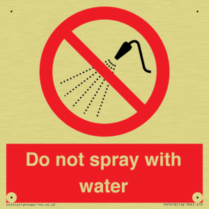 PV7618: Do not spray with water