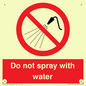 PV7618: Do not spray with water