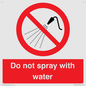 PV7618: Do not spray with water