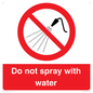 PV7618: Do not spray with water