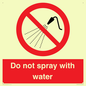PV7618: Do not spray with water