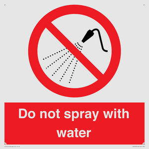 PV7618: Do not spray with water