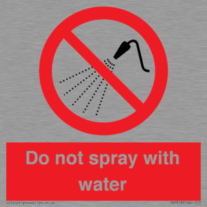 PV7618: Do not spray with water
