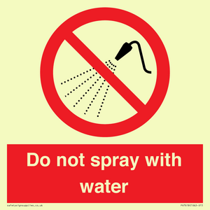 PV7618: Do not spray with water
