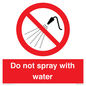PV7618: Do not spray with water