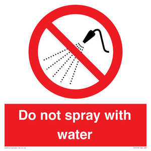 PV7618: Do not spray with water