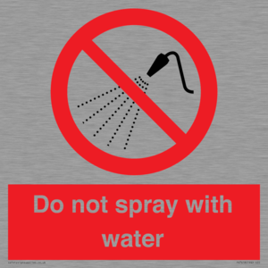 PV7618: Do not spray with water