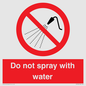 PV7618: Do not spray with water