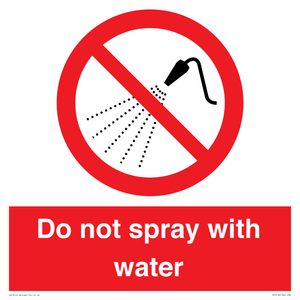 PV7618: Do not spray with water