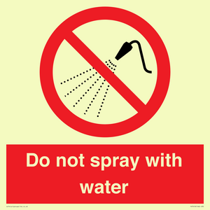 PV7618: Do not spray with water