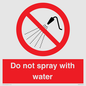 PV7618: Do not spray with water