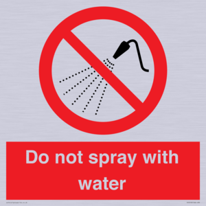 PV7618: Do not spray with water