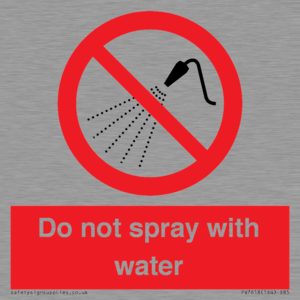 PV7618: Do not spray with water