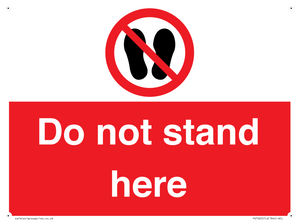 PV7620: Do not stand here