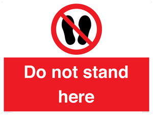 PV7620: Do not stand here