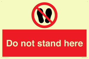 PV7620: Do not stand here