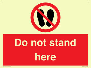 PV7620: Do not stand here