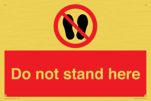 PV7620: Do not stand here