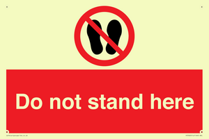 PV7620: Do not stand here