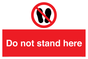 PV7620: Do not stand here