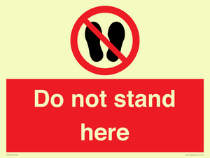 PV7620: Do not stand here