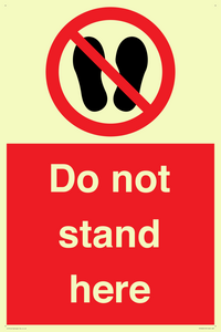 PV7620: Do not stand here