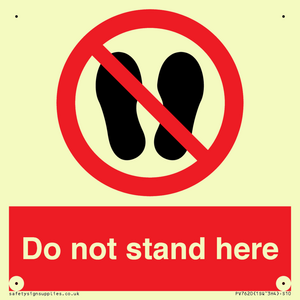 PV7620: Do not stand here