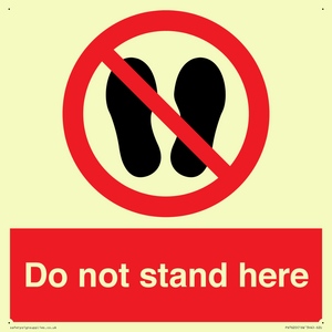 PV7620: Do not stand here