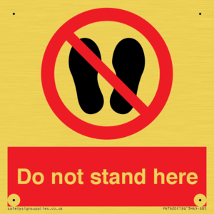 PV7620: Do not stand here
