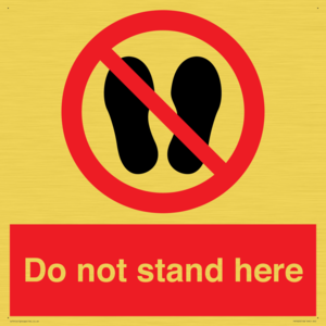 PV7620: Do not stand here