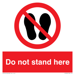 PV7620: Do not stand here