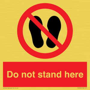 PV7620: Do not stand here