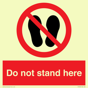 PV7620: Do not stand here