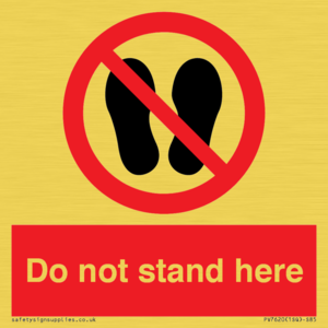 PV7620: Do not stand here