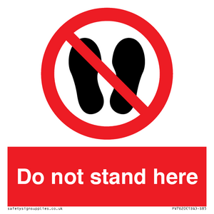 PV7620: Do not stand here