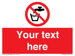 PV7622: Custom prohibition not drinking water