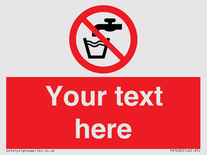 PV7622: Custom prohibition not drinking water