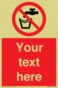 PV7622: Custom prohibition not drinking water