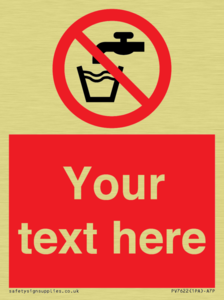 PV7622: Custom prohibition not drinking water