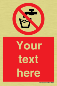 PV7622: Custom prohibition not drinking water