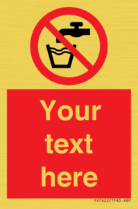 PV7622: Custom prohibition not drinking water