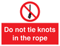 PV7644: Do not tie knots in the rope