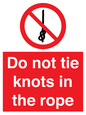 PV7644: Do not tie knots in the rope