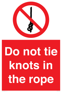 PV7644: Do not tie knots in the rope